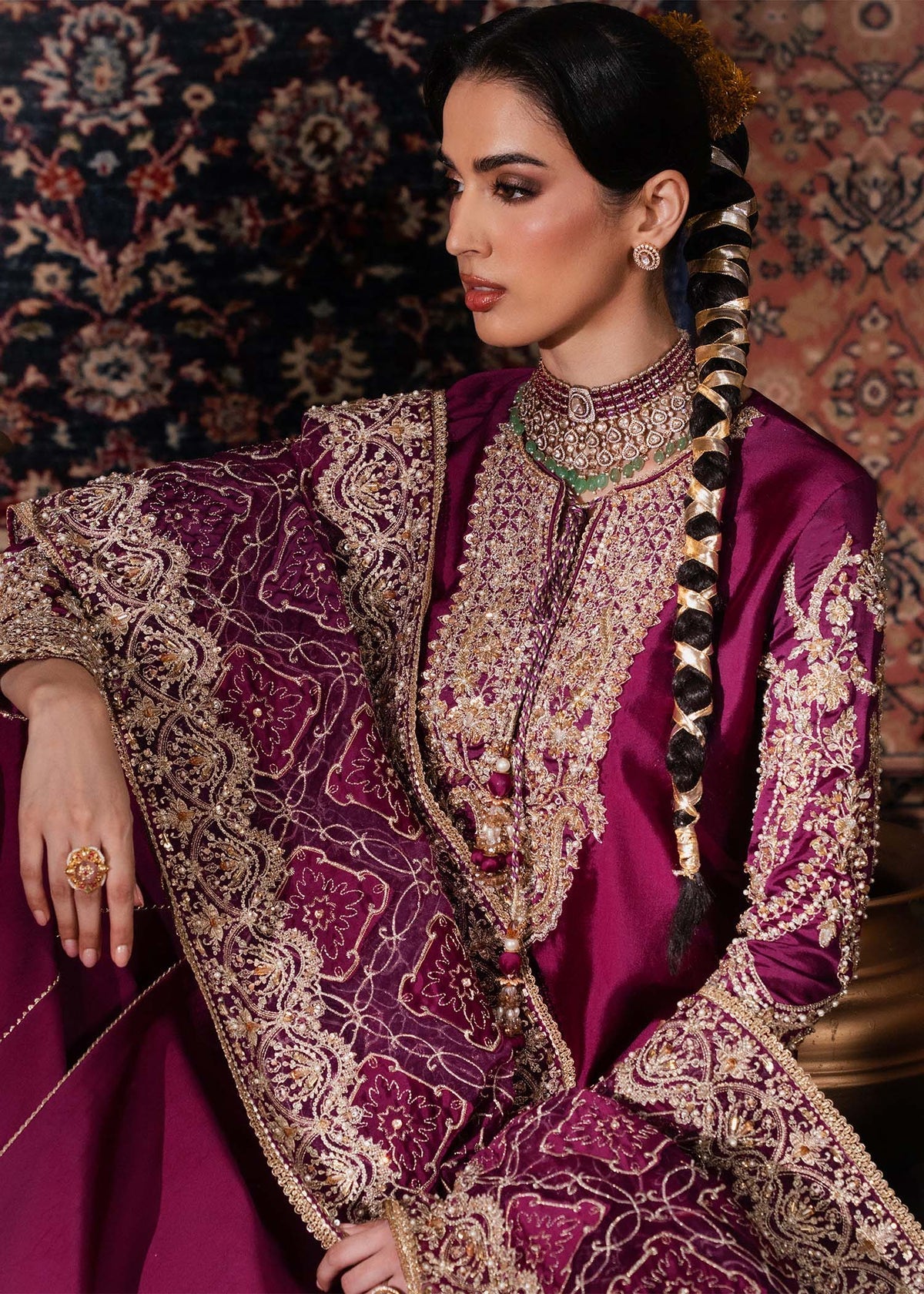 Kanwal Malik | Shehnai Luxury Pret 26 |Nilofer by Kanwal Malik - Designer Dress  - Type : Ladies Clothes - Available at Libayah - 100% Original 