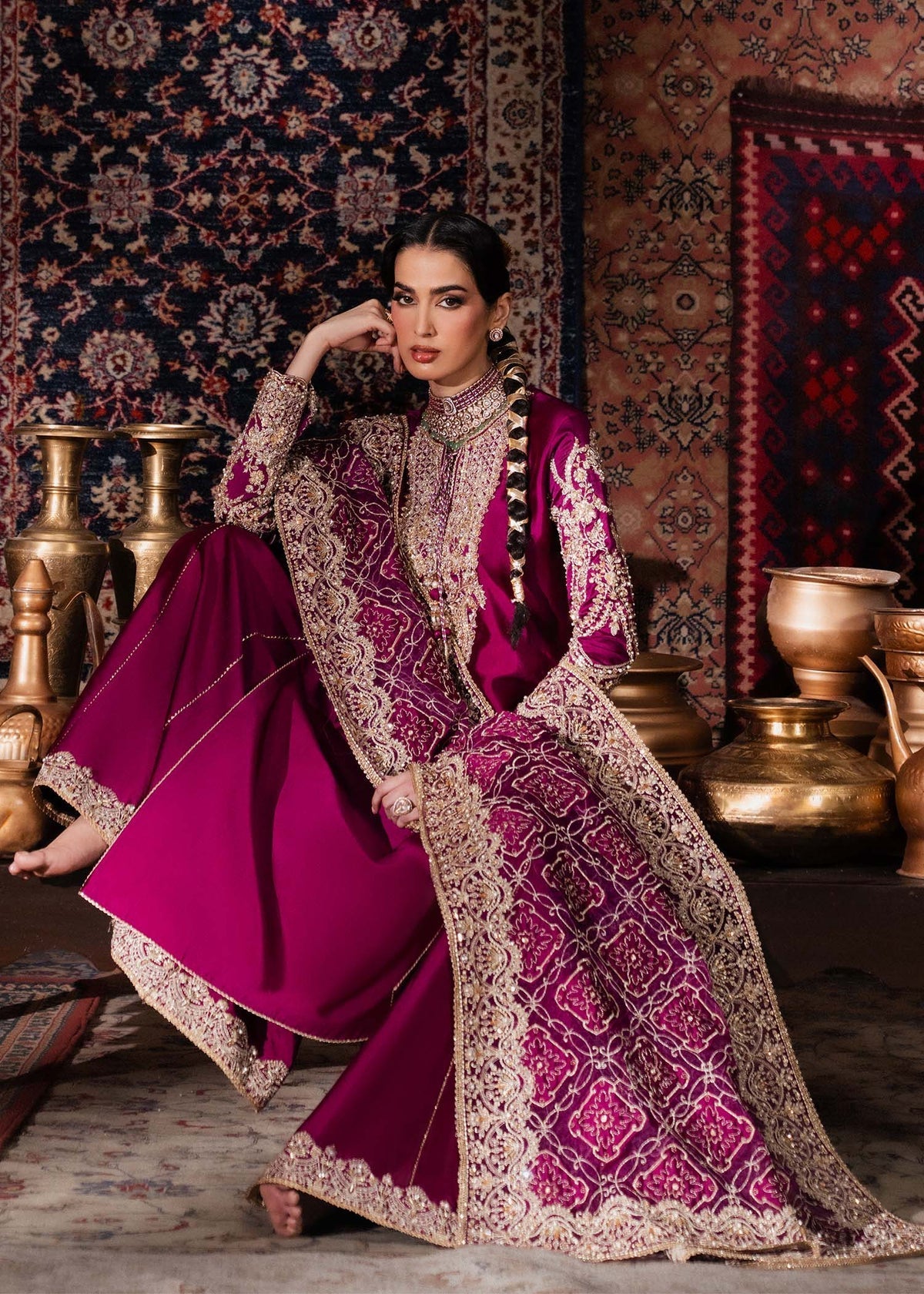 Kanwal Malik | Shehnai Luxury Pret 26 |Nilofer by Kanwal Malik - Designer Dress  - Type : Ladies Clothes - Available at Libayah - 100% Original 