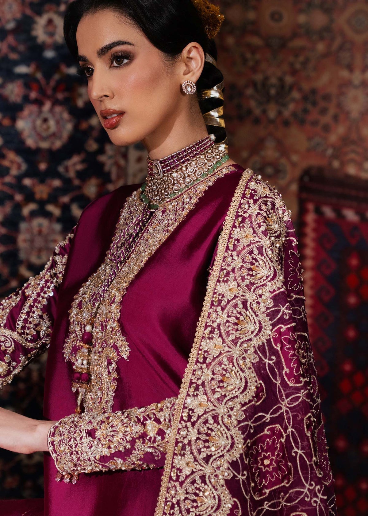 Kanwal Malik | Shehnai Luxury Pret 26 |Nilofer by Kanwal Malik - Designer Dress  - Type : Ladies Clothes - Available at Libayah - 100% Original 