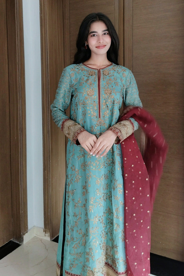 Maryum N Maria | Farisha Formals| SOPHIA - MW40088 by Maryum N Maria - Designer Dress  - Type : Ladies Clothes - Available at Libayah - 100% Original 