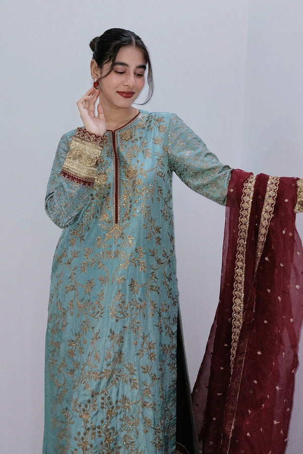 Maryum N Maria | Farisha Formals| SOPHIA - MW40088 by Maryum N Maria - Designer Dress  - Type : Ladies Clothes - Available at Libayah - 100% Original 