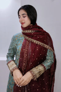 Maryum N Maria | Farisha Formals| SOPHIA - MW40088 by Maryum N Maria - Designer Dress  - Type : Ladies Clothes - Available at Libayah - 100% Original 