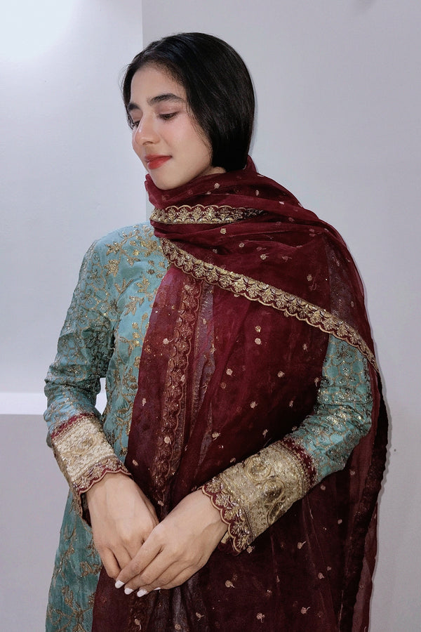 Maryum N Maria | Farisha Formals| SOPHIA - MW40088 by Maryum N Maria - Designer Dress  - Type : Ladies Clothes - Available at Libayah - 100% Original 