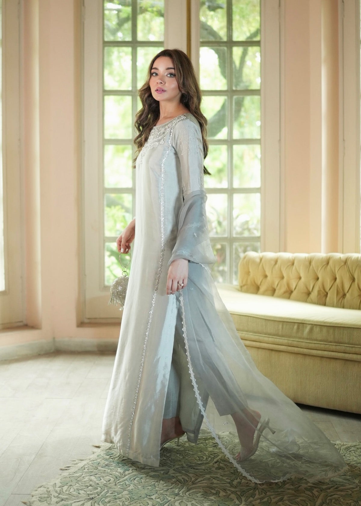 Mahum Asad | The Color Edit | LUMIÈRE by Mahum Asad - Designer Dress  - Type : Ladies Clothes - Available at Libayah - 100% Original 