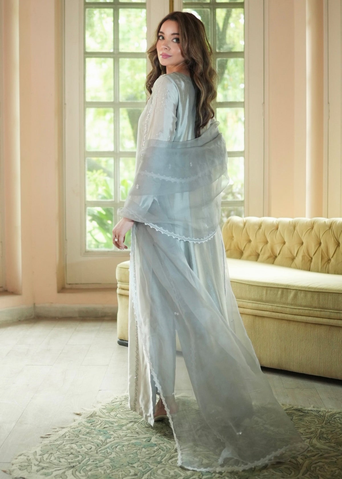 Mahum Asad | The Color Edit | LUMIÈRE by Mahum Asad - Designer Dress  - Type : Ladies Clothes - Available at Libayah - 100% Original 