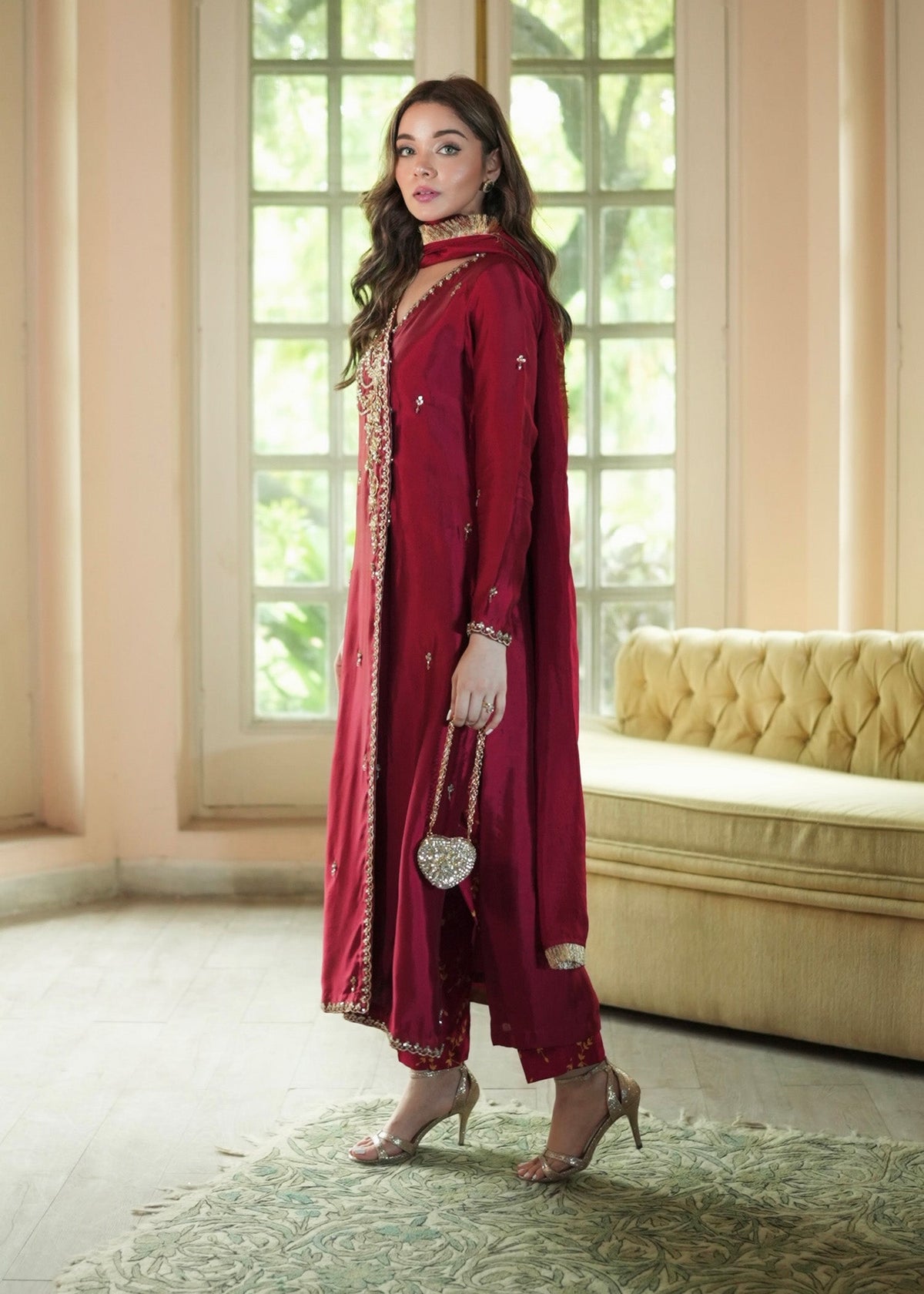 Mahum Asad | The Color Edit | VELORA by Mahum Asad - Designer Dress  - Type : Ladies Clothes - Available at Libayah - 100% Original 