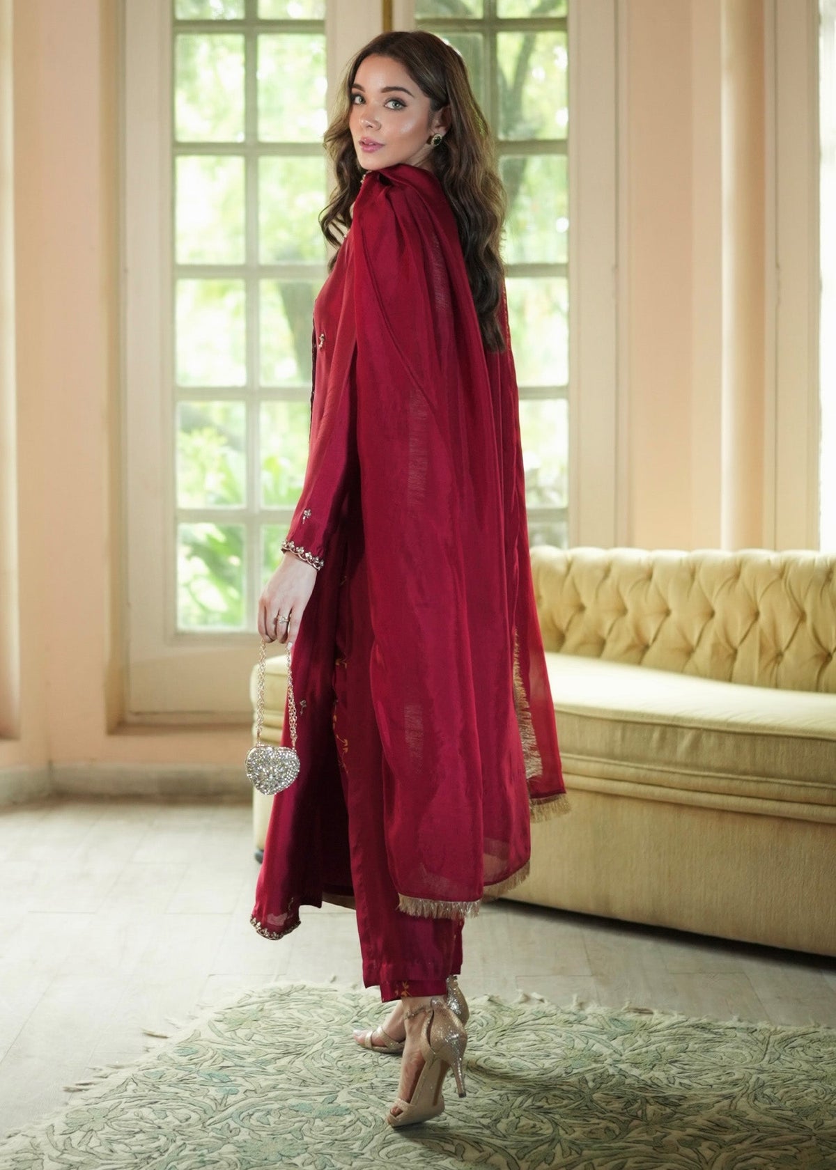 Mahum Asad | The Color Edit | VELORA by Mahum Asad - Designer Dress  - Type : Ladies Clothes - Available at Libayah - 100% Original 