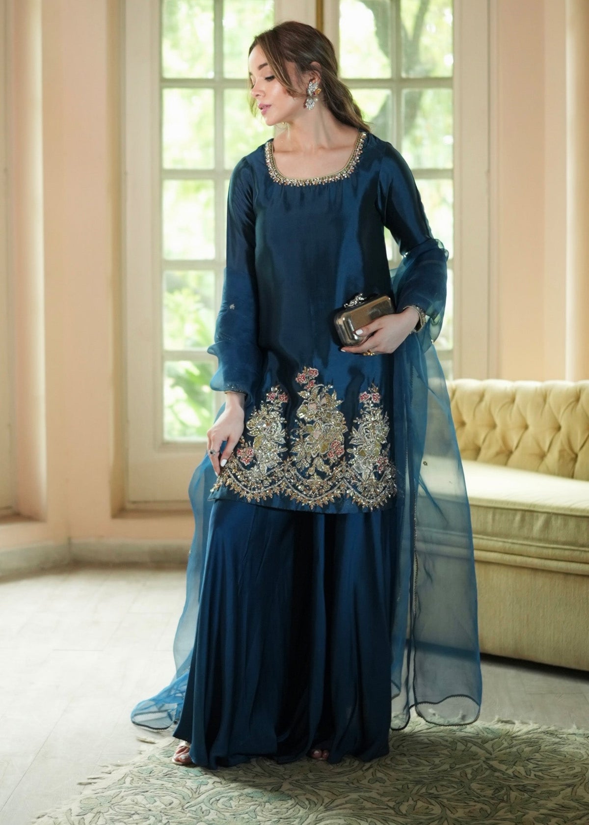 Mahum Asad | The Color Edit | FLORENZA by Mahum Asad - Designer Dress  - Type : Ladies Clothes - Available at Libayah - 100% Original 