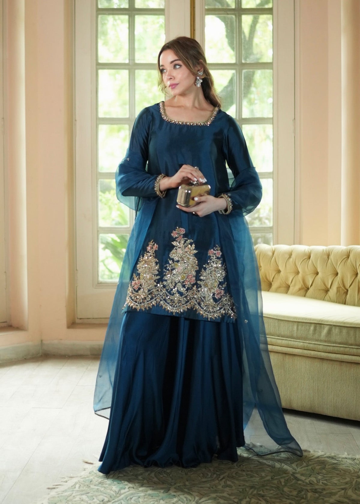 Mahum Asad | The Color Edit | FLORENZA by Mahum Asad - Designer Dress  - Type : Ladies Clothes - Available at Libayah - 100% Original 