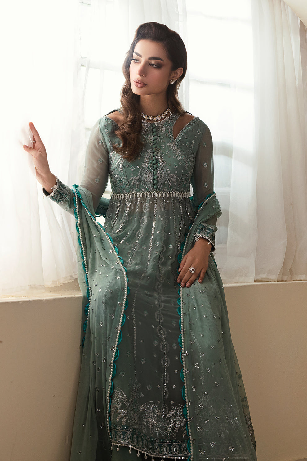 Zarposh | Amirah Collection | Abroo by Zarposh - Designer Dress - Type: Ladies Clothes - Available at Libayah - 100% Original