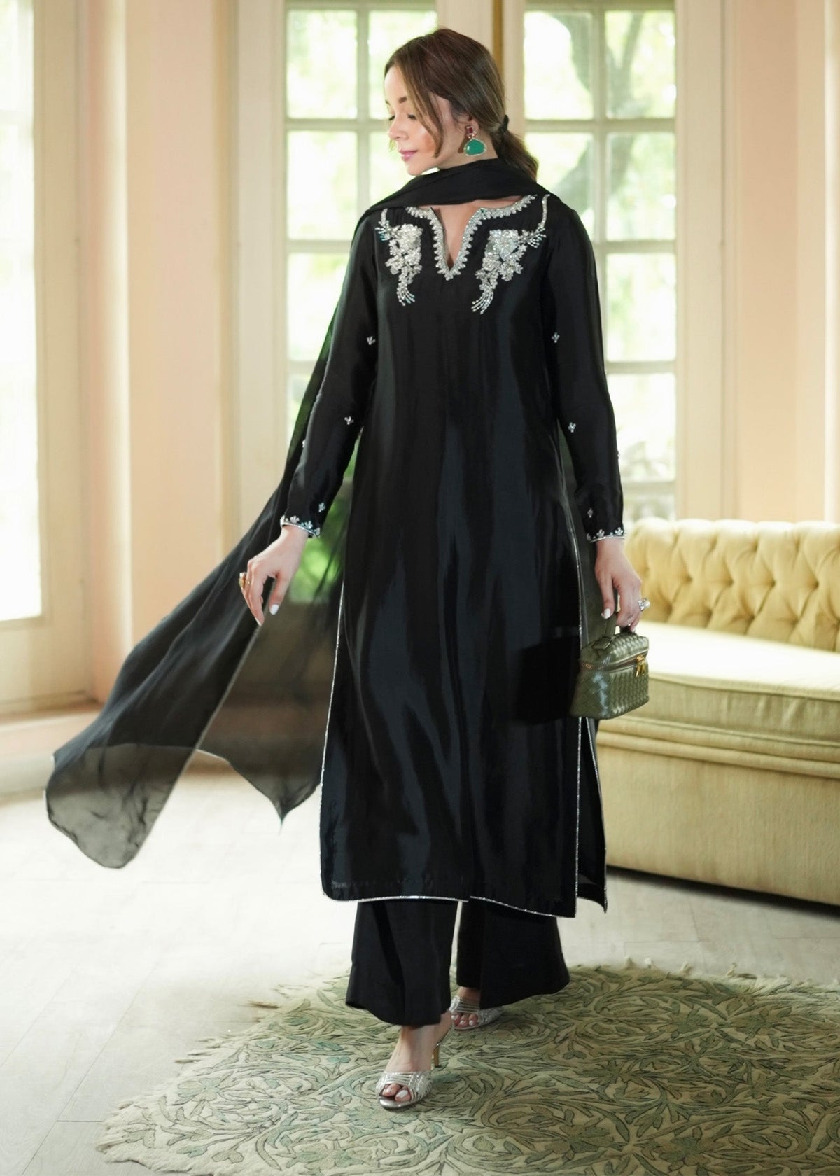 Mahum Asad | The Color Edit | NOIRE by Mahum Asad - Designer Dress  - Type : Ladies Clothes - Available at Libayah - 100% Original 