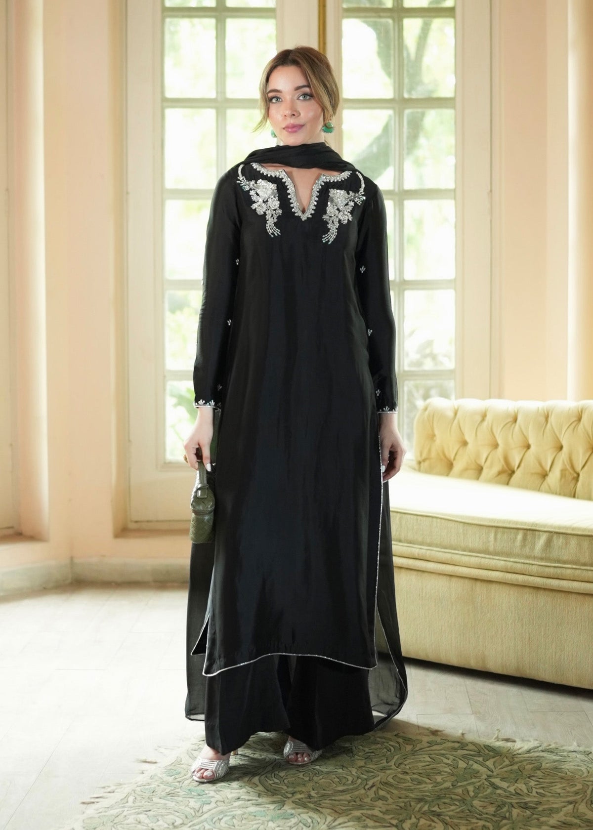 Mahum Asad | The Color Edit | NOIRE by Mahum Asad - Designer Dress  - Type : Ladies Clothes - Available at Libayah - 100% Original 