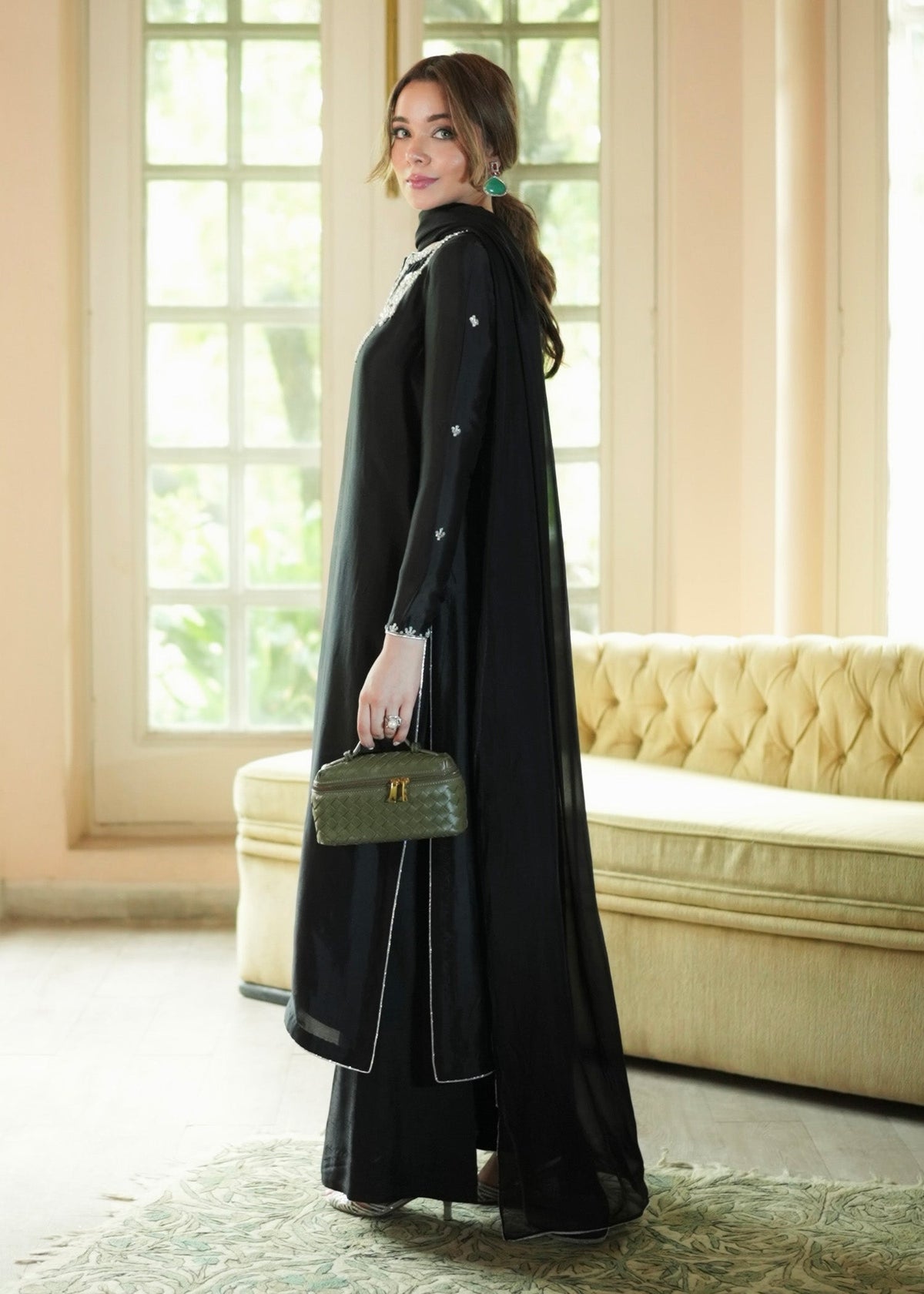 Mahum Asad | The Color Edit | NOIRE by Mahum Asad - Designer Dress  - Type : Ladies Clothes - Available at Libayah - 100% Original 
