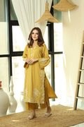 Flairs Studio | Luxury Pret | MUSTARD by Flairs Studio - Designer Dress - Type: Luxury - Available at Libayah - 100% Original