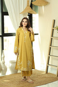 Flairs Studio | Luxury Pret | MUSTARD by Flairs Studio - Designer Dress - Type: Luxury - Available at Libayah - 100% Original