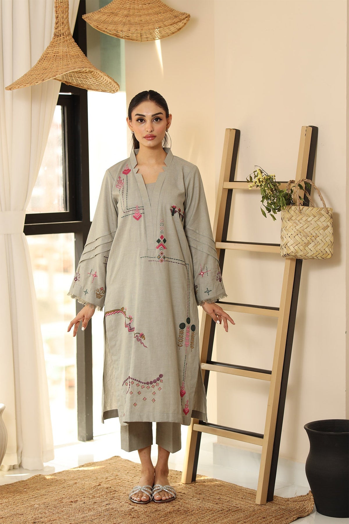 Flairs Studio | Luxury Pret | IVORY by Flairs Studio - Designer Dress - Type: Luxury - Available at Libayah - 100% Original