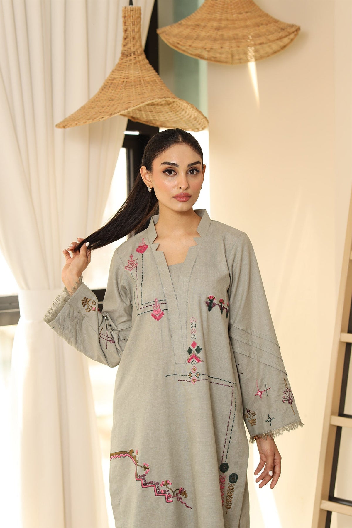 Flairs Studio | Luxury Pret | IVORY by Flairs Studio - Designer Dress - Type: Luxury - Available at Libayah - 100% Original