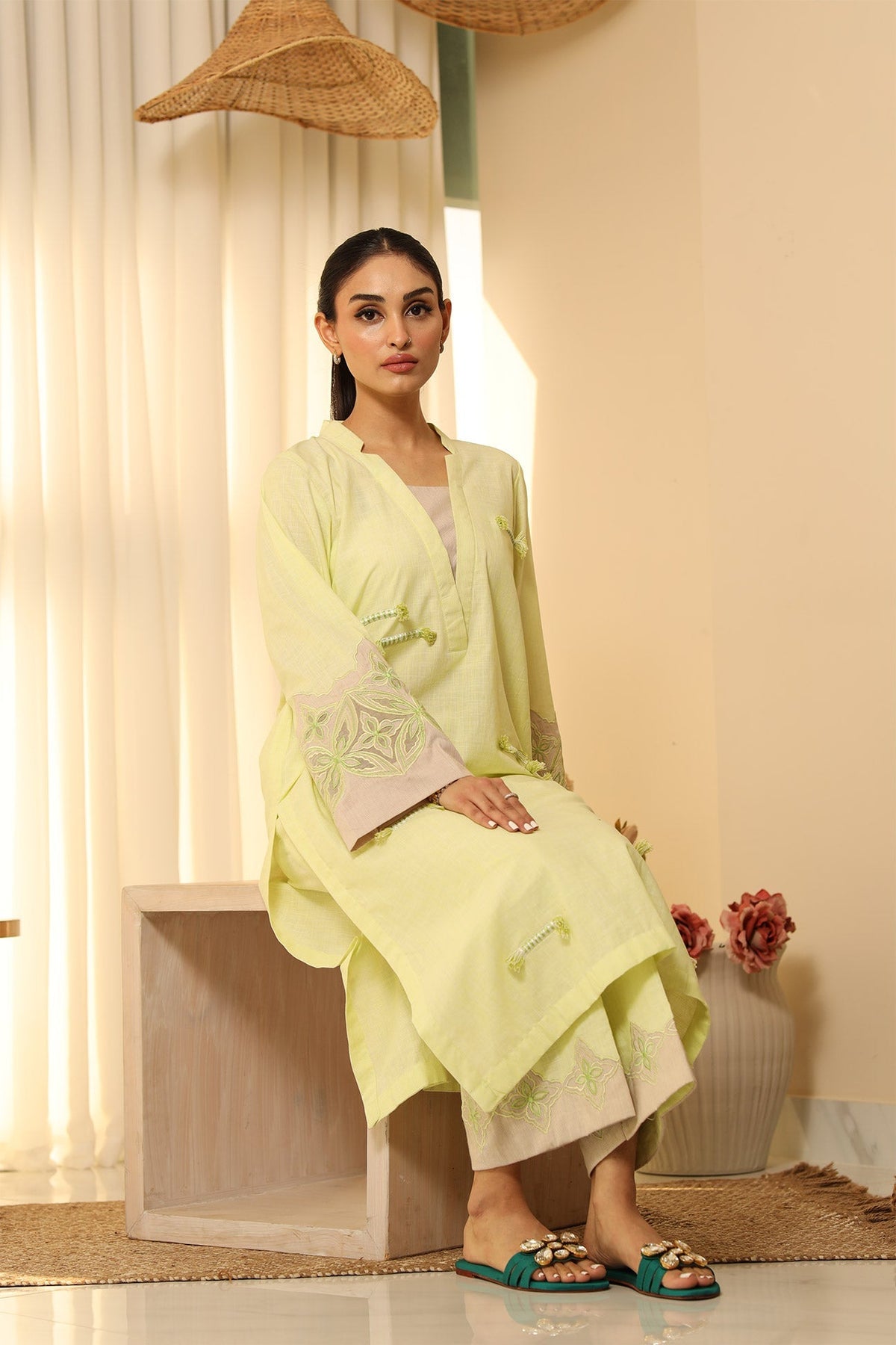 Flairs Studio | Luxury Pret | MINT by Flairs Studio - Designer Dress - Type: Luxury - Available at Libayah - 100% Original