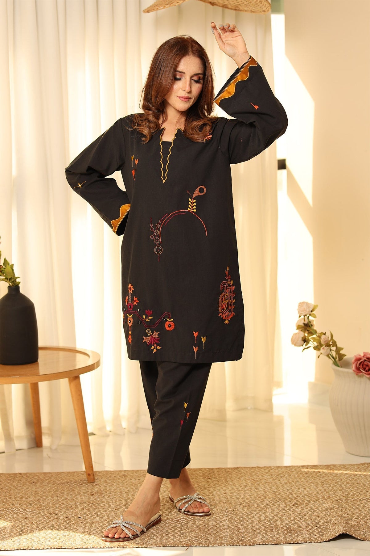 Flairs Studio | Luxury Pret | COAL by Flairs Studio - Designer Dress - Type: Luxury - Available at Libayah - 100% Original