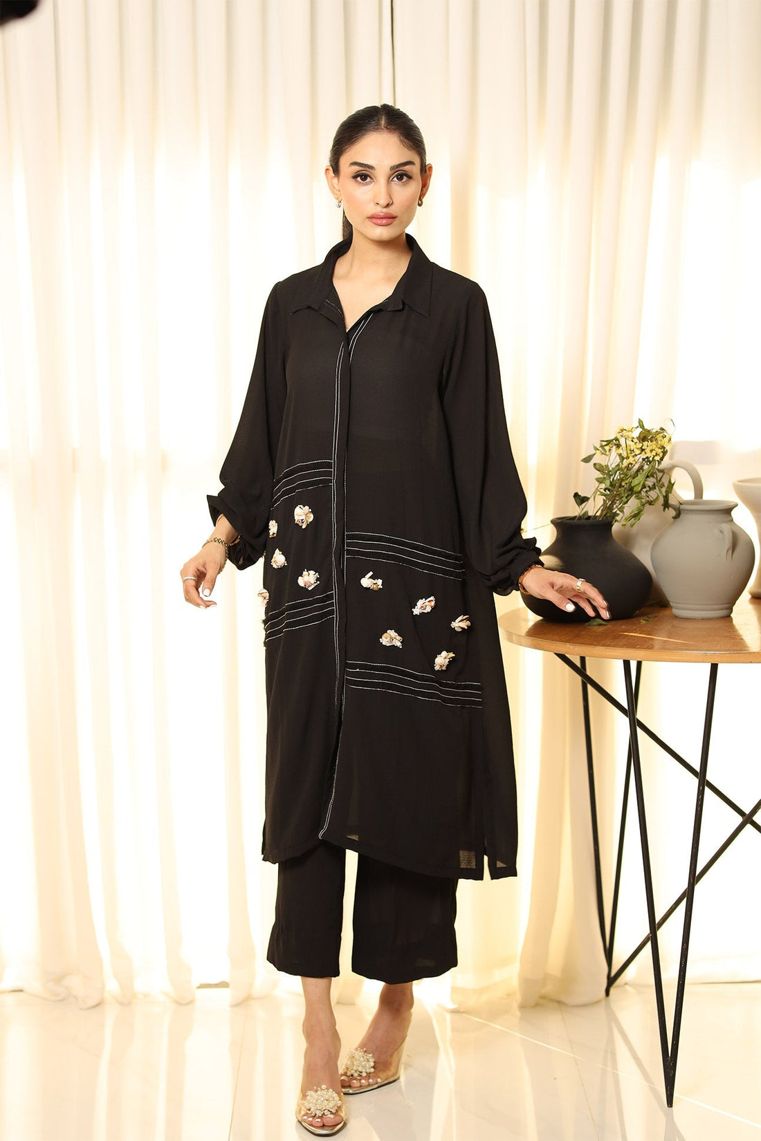Flairs Studio | Luxury Pret | SHELLS by Flairs Studio - Designer Dress - Type: Luxury - Available at Libayah - 100% Original