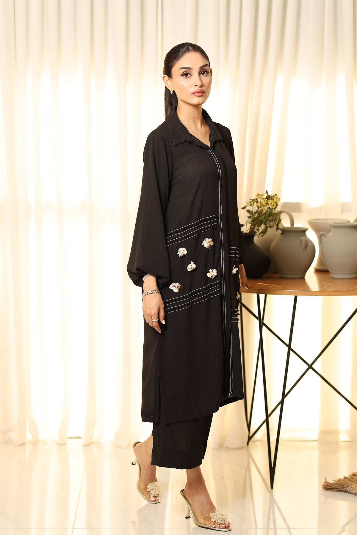 Flairs Studio | Luxury Pret | SHELLS by Flairs Studio - Designer Dress - Type: Luxury - Available at Libayah - 100% Original