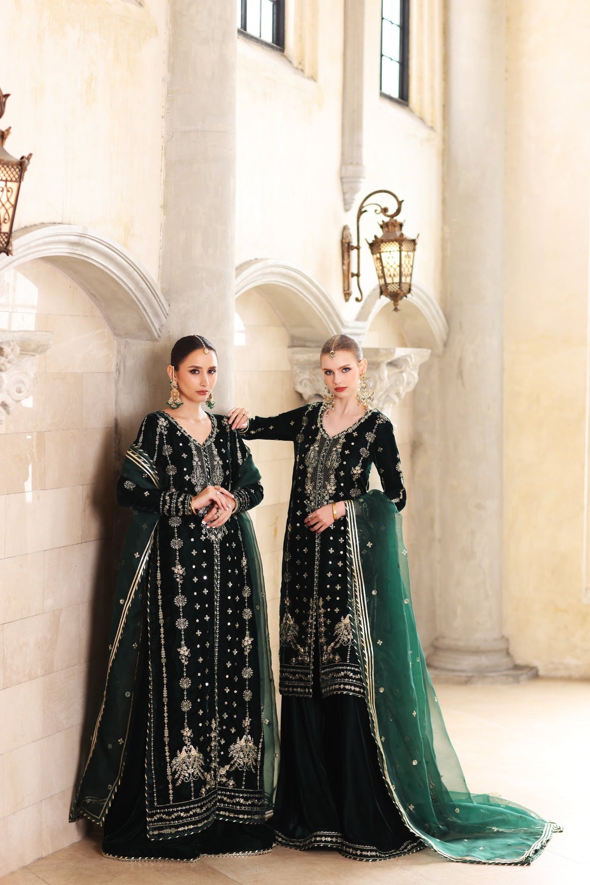 Noor by Saadia Asad | Handcrafted Velvet 25 |Zamurrud by Noor by Saadia Asad - Designer Dress - Type : Ladies Clothes - Available at Libayah - 100% Original 