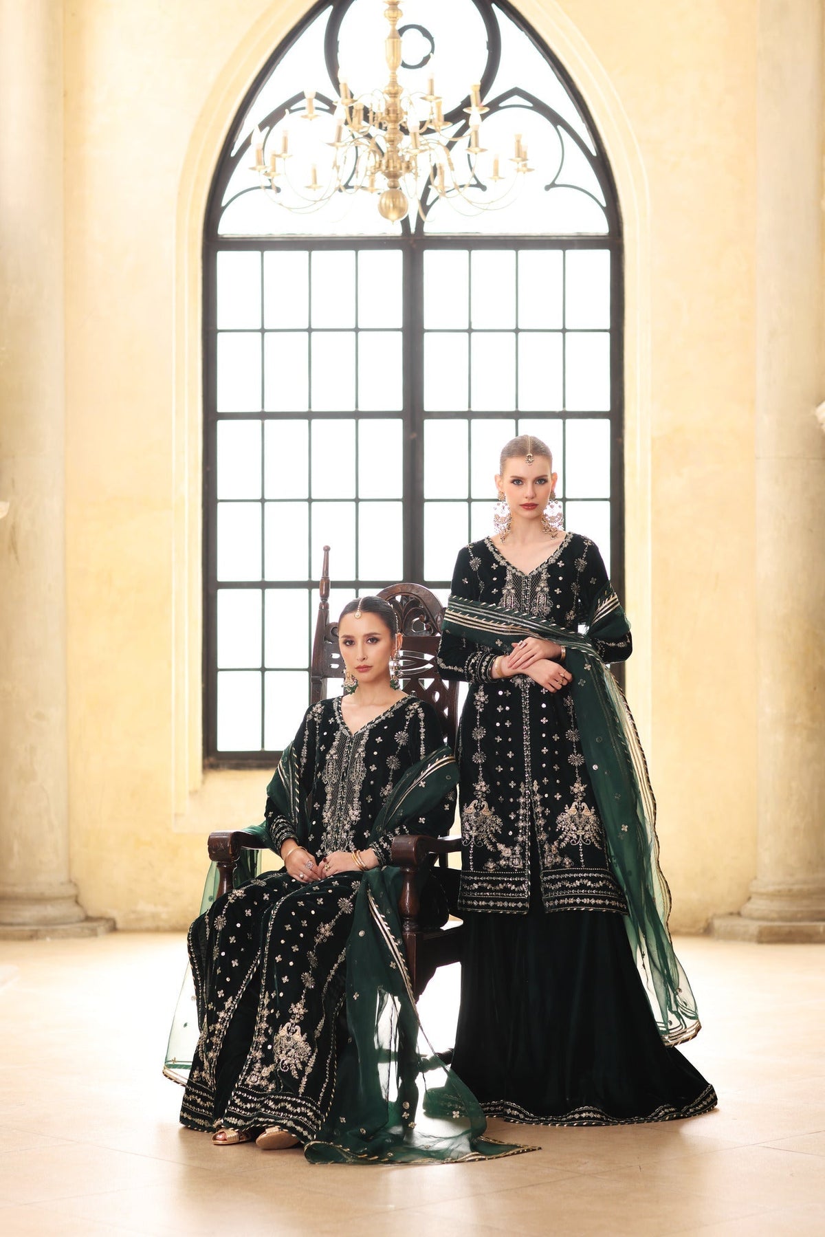 Noor by Saadia Asad | Handcrafted Velvet 25 |Zamurrud by Noor by Saadia Asad - Designer Dress - Type : Ladies Clothes - Available at Libayah - 100% Original 