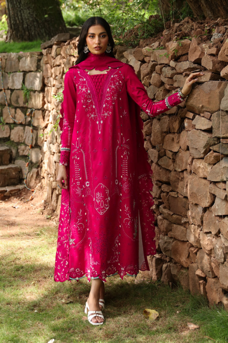 Qalamkar | Qlinekari Linen Collection | LM-13 TARA by Qalamkar - Designer Dress - Type: Luxury - Available at Libayah - 100% Original