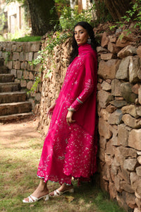 Qalamkar | Qlinekari Linen Collection | LM-13 TARA by Qalamkar - Designer Dress - Type: Luxury - Available at Libayah - 100% Original