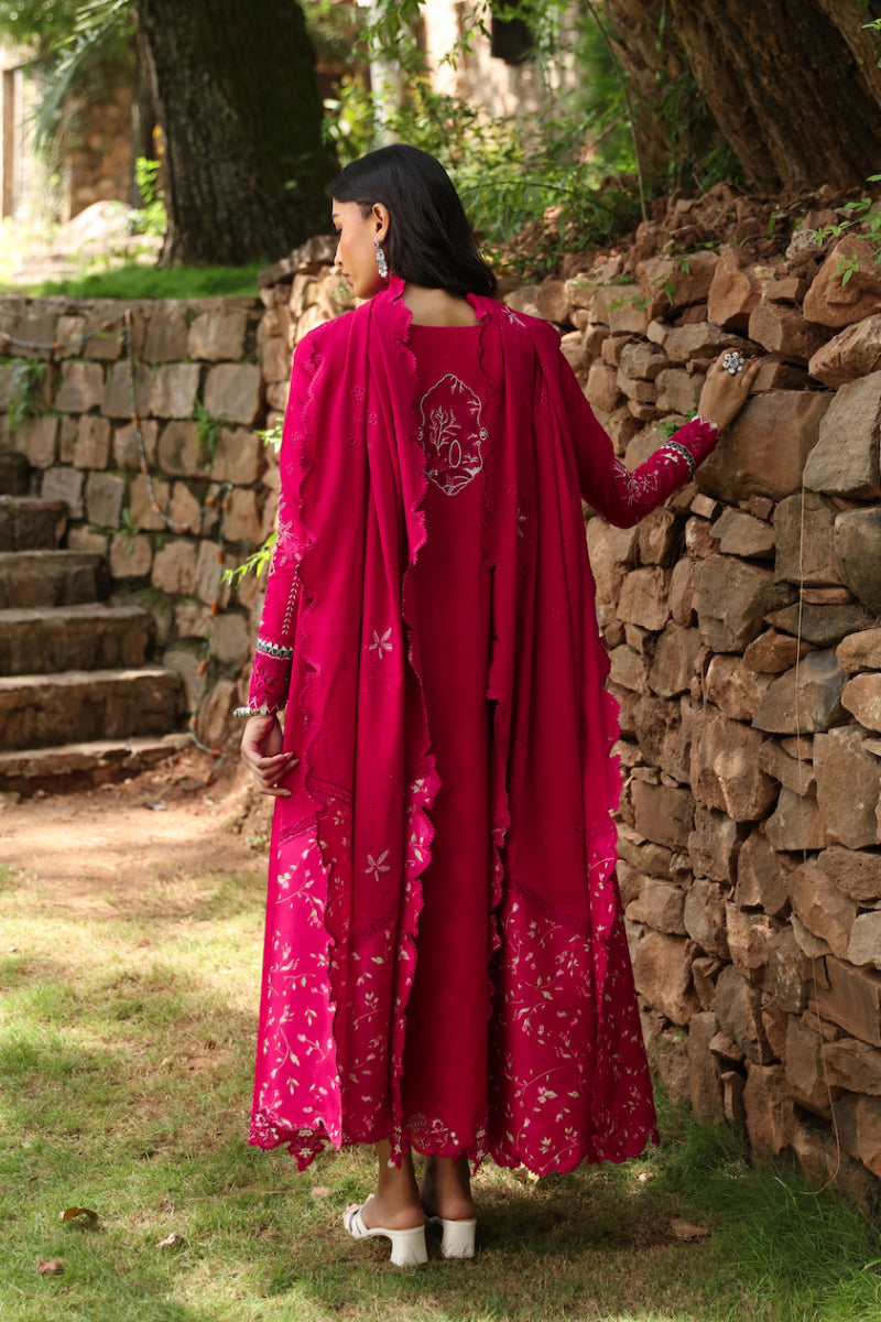 Qalamkar | Qlinekari Linen Collection | LM-13 TARA by Qalamkar - Designer Dress - Type: Luxury - Available at Libayah - 100% Original