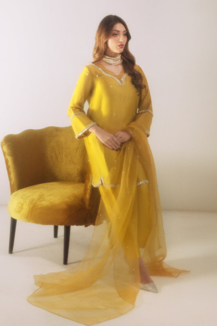 Raja Salahuddin | House of Mina | Sunshine by Raja Salahuddin - Designer Dress - Type: Ladies Clothes - Available at Libayah - 100% Original