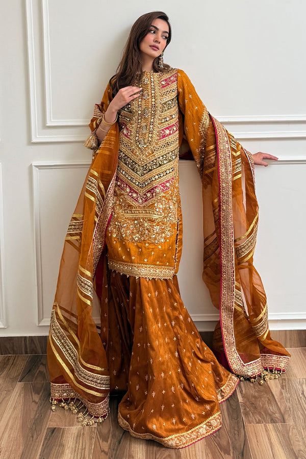 MNR | Zarlish Festive 25 | Jaazah Baloch in Ranjish by MNR - Designer Dress - Type : Ladies Clothes - Available at Libayah - 100% Original 