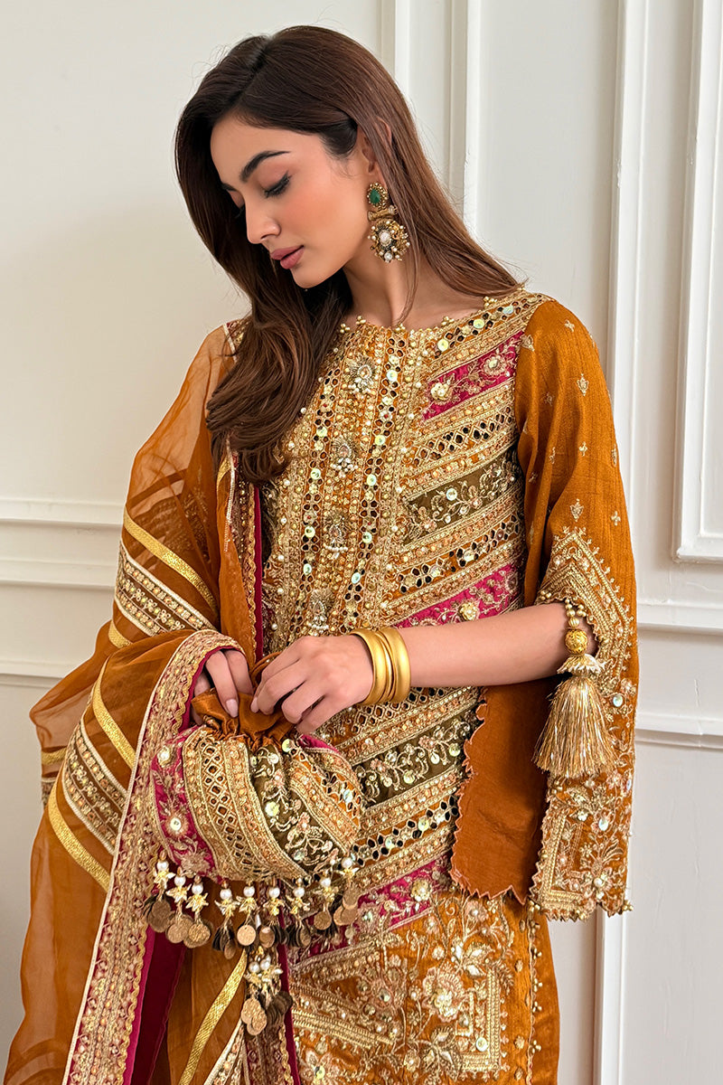 MNR | Zarlish Festive 25 | Jaazah Baloch in Ranjish by MNR - Designer Dress - Type : Ladies Clothes - Available at Libayah - 100% Original 