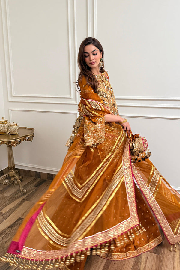 MNR | Zarlish Festive 25 | Jaazah Baloch in Ranjish by MNR - Designer Dress - Type : Ladies Clothes - Available at Libayah - 100% Original 