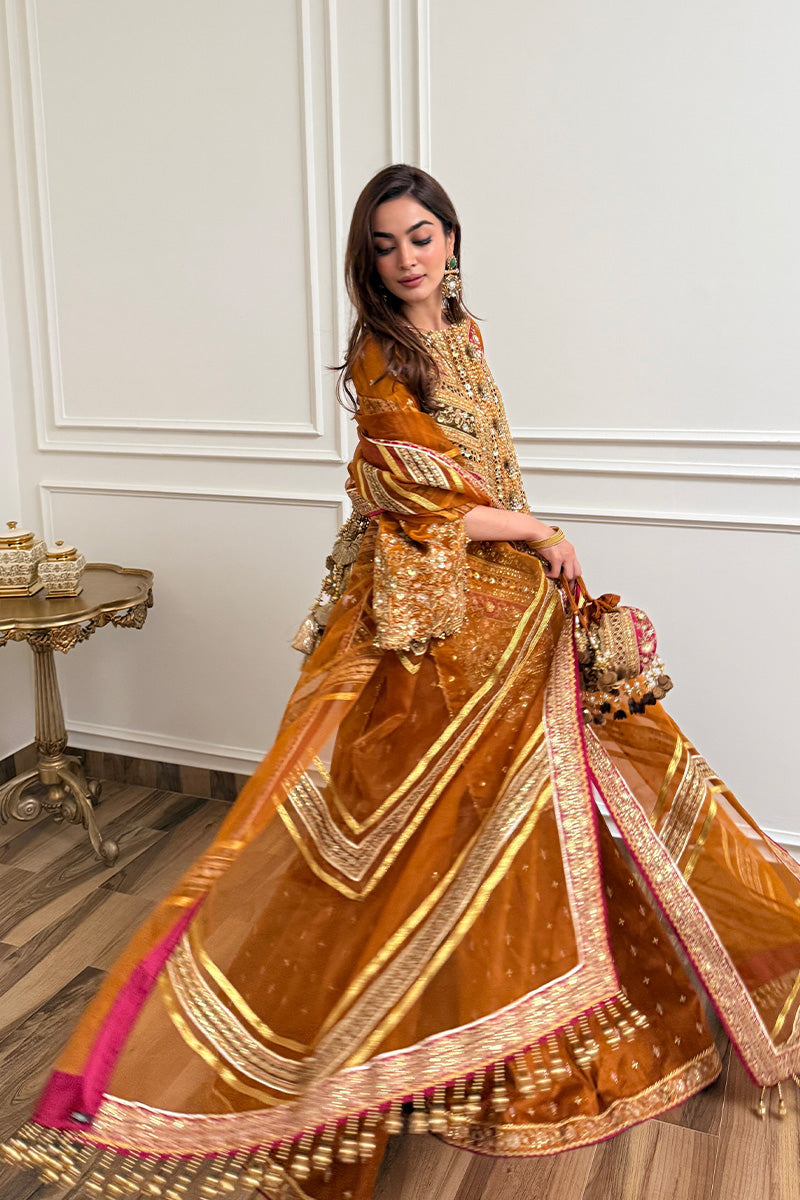 MNR | Zarlish Festive 25 | Jaazah Baloch in Ranjish by MNR - Designer Dress - Type : Ladies Clothes - Available at Libayah - 100% Original 