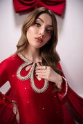 Raja Salahuddin | House of Mina | Crimson by Raja Salahuddin - Designer Dress - Type: Ladies Clothes - Available at Libayah - 100% Original