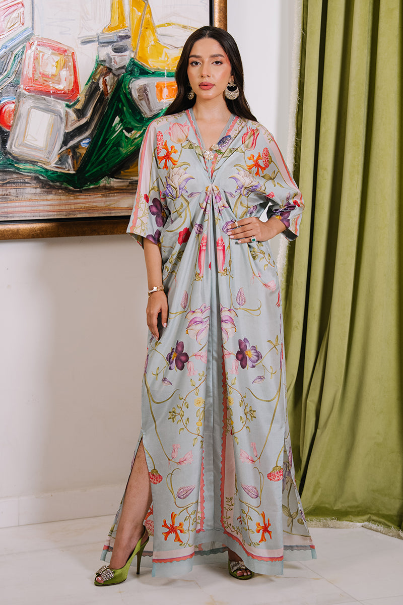 Mina Hassan | Signature Luxe 25 | Botanical Dreams Kaftan by Mina Hassan - Designer Dress - Type : Ladies Clothes - Available at Libayah - 100% Original 