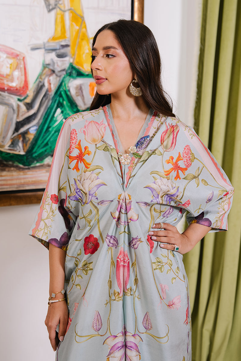 Mina Hassan | Signature Luxe 25 | Botanical Dreams Kaftan by Mina Hassan - Designer Dress - Type : Ladies Clothes - Available at Libayah - 100% Original 