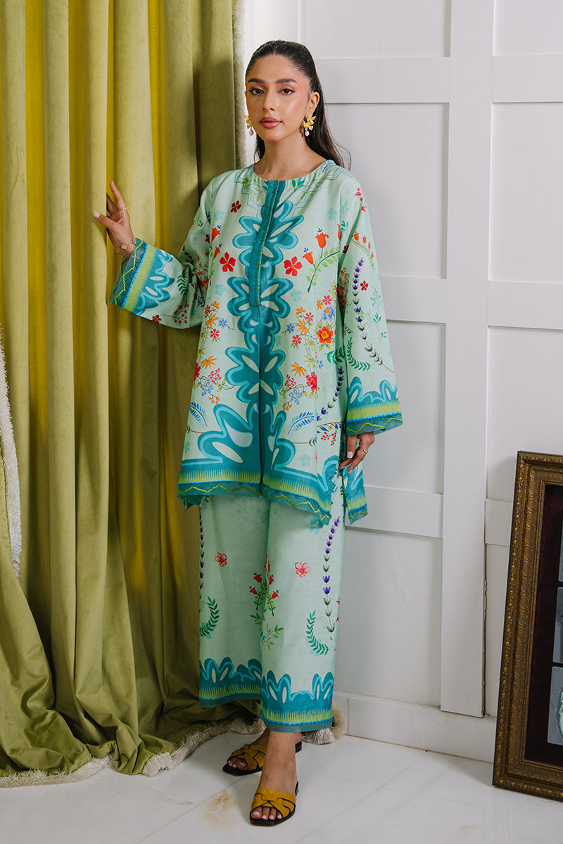 Mina Hassan | Signature Luxe 25 | Mint Garden by Mina Hassan - Designer Dress - Type : Ladies Clothes - Available at Libayah - 100% Original 