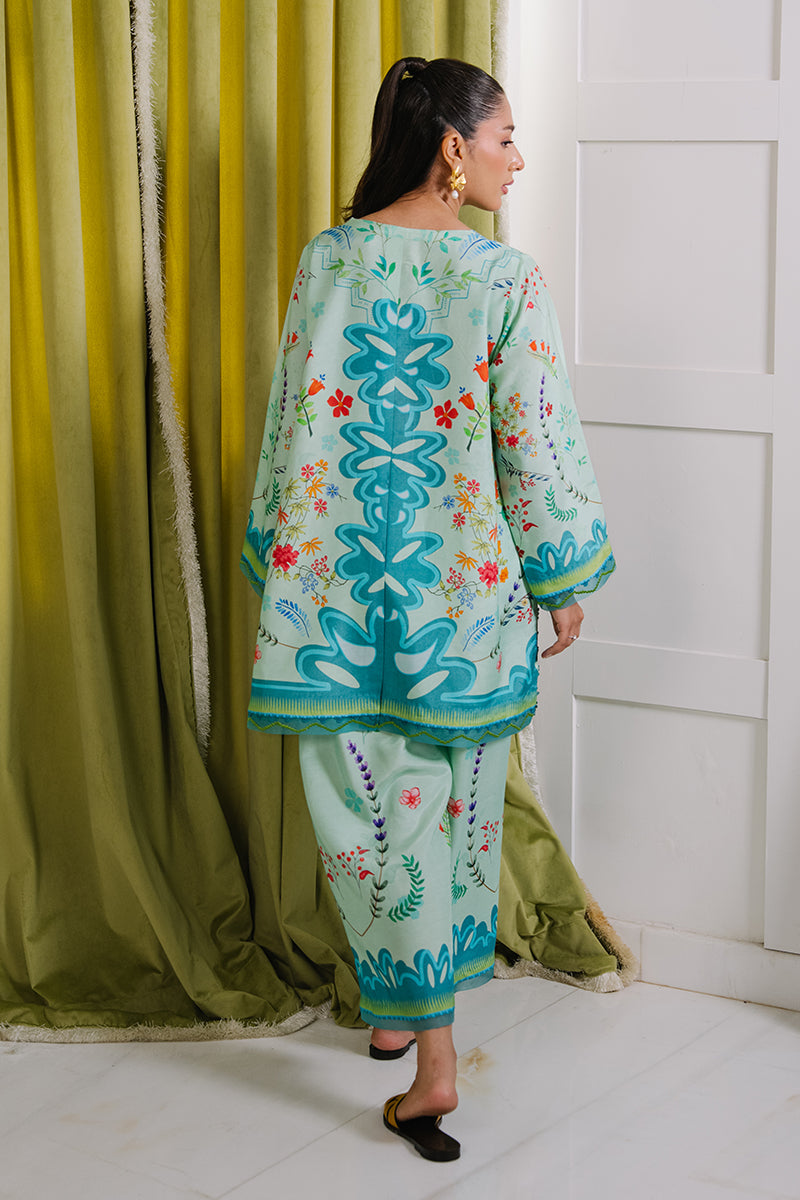 Mina Hassan | Signature Luxe 25 | Mint Garden by Mina Hassan - Designer Dress - Type : Ladies Clothes - Available at Libayah - 100% Original 