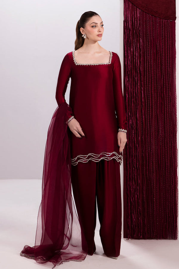 Raja Salahuddin | House of Mina |Ruby by Raja Salahuddin - Designer Dress - Type: Ladies Clothes - Available at Libayah - 100% Original
