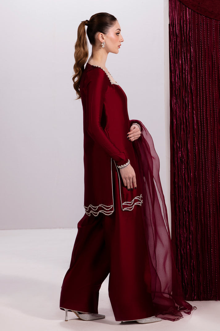 Raja Salahuddin | House of Mina |Ruby by Raja Salahuddin - Designer Dress - Type: Ladies Clothes - Available at Libayah - 100% Original