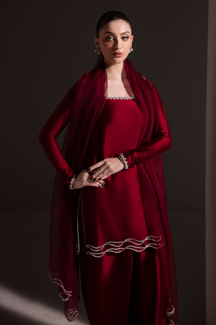 Raja Salahuddin | House of Mina |Ruby by Raja Salahuddin - Designer Dress - Type: Ladies Clothes - Available at Libayah - 100% Original