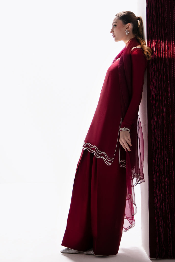 Raja Salahuddin | House of Mina |Ruby by Raja Salahuddin - Designer Dress - Type: Ladies Clothes - Available at Libayah - 100% Original