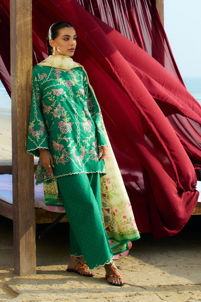 Sania Maskatiya | Luxury Lawn 25 | Jehan (B) by Sania Maskatiya - Designer Dress  - Type : Ladies Clothes - Available at Libayah - 100% Original 