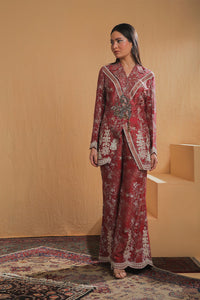 Shamaeel Ansari | Majestic Legacy | Ruby Royal Heritage by Shamaeel Ansari - Designer Dress  - Type : Ladies Clothes - Available at Libayah - 100% Original 