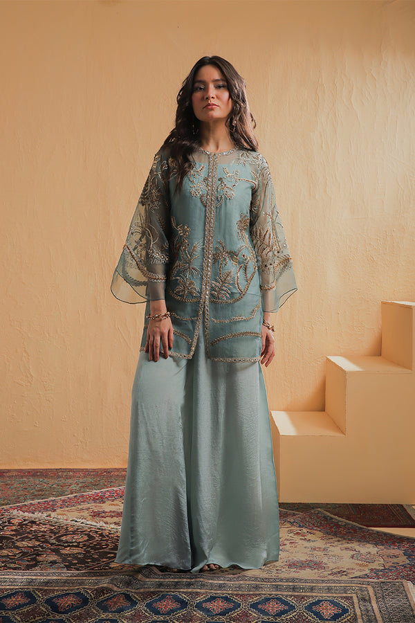 Shamaeel Ansari | Majestic Legacy | Sage Luxe by Shamaeel Ansari - Designer Dress  - Type : Ladies Clothes - Available at Libayah - 100% Original 