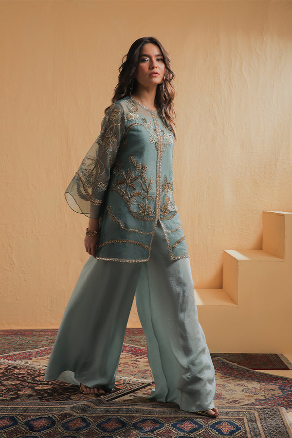Shamaeel Ansari | Majestic Legacy | Sage Luxe by Shamaeel Ansari - Designer Dress  - Type : Ladies Clothes - Available at Libayah - 100% Original 