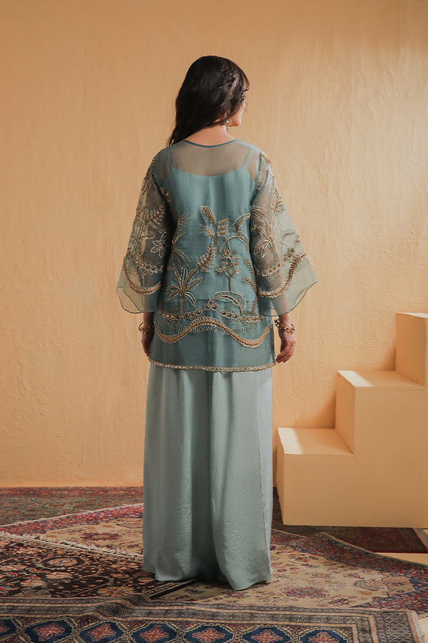 Shamaeel Ansari | Majestic Legacy | Sage Luxe by Shamaeel Ansari - Designer Dress  - Type : Ladies Clothes - Available at Libayah - 100% Original 