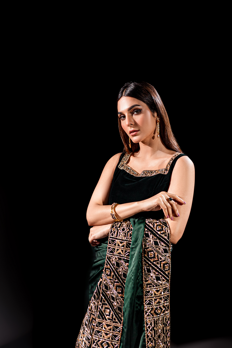 Ayesha and Usman | Celestial Night | Maya by Ayesha and Usman - Designer Dress - Type: Ladies Clothes - Available at Libayah - 100% Original